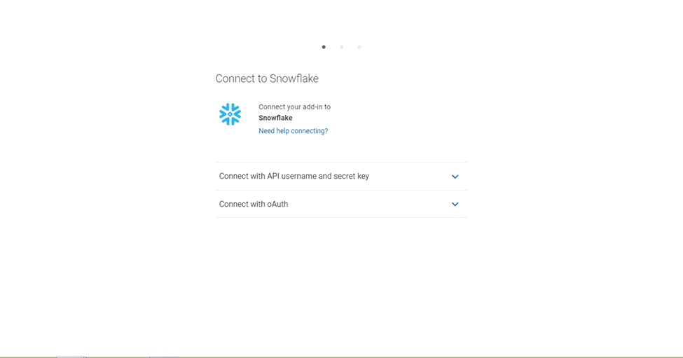 Logging to Snowflake Account